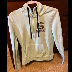 Mint half zip PINK Victoria’s Secret Sweatshirt